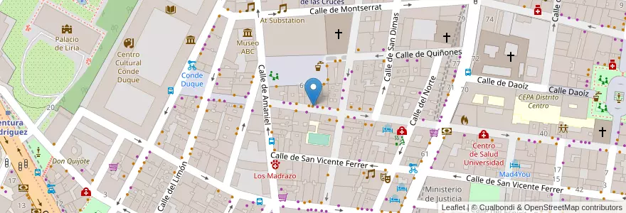 Mapa de ubicacion de La Caracola del Norte en Испания, Мадрид, Мадрид, Área Metropolitana De Madrid Y Corredor Del Henares, Мадрид.