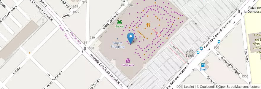 Mapa de ubicacion de La Cardeuse en Arjantin, Buenos Aires, Partido De Avellaneda.