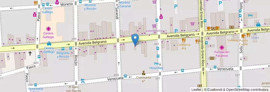 Mapa de ubicacion de La Cardeuse, Balvanera en Argentina, Ciudad Autónoma De Buenos Aires, Comuna 3, Buenos Aires.