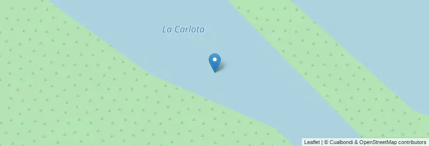 Mapa de ubicacion de La Carlota en アルゼンチン, エントレ・リオス州, Departamento Victoria, Distrito Secciones.