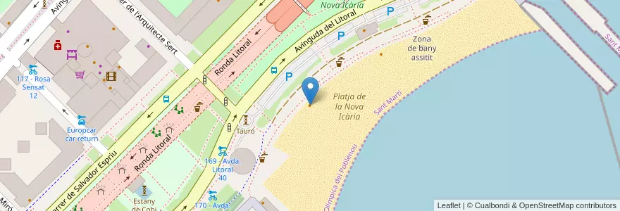 Mapa de ubicacion de la Carmelina en スペイン, カタルーニャ州, Barcelona, バルサルネス, Barcelona.