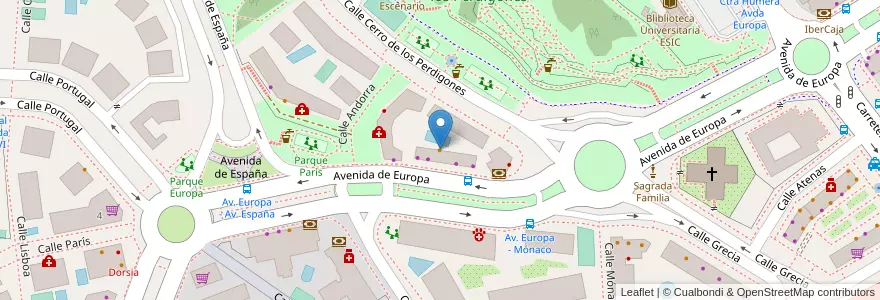 Mapa de ubicacion de La Carnicería en Spagna, Comunidad De Madrid, Comunidad De Madrid, Área Metropolitana De Madrid Y Corredor Del Henares, Pozuelo De Alarcón.
