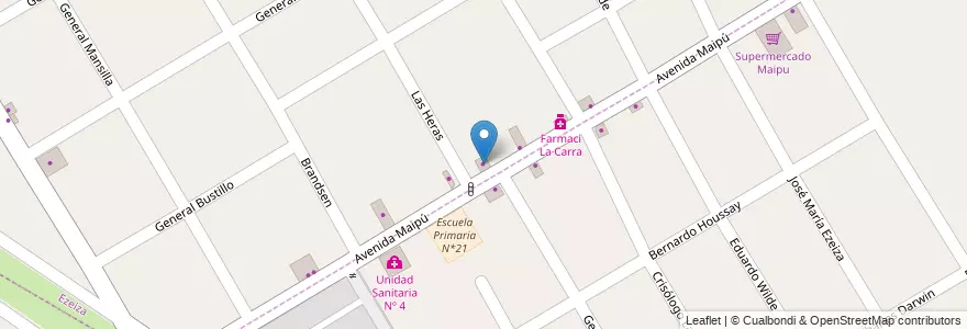 Mapa de ubicacion de La Carra en アルゼンチン, ブエノスアイレス州, Partido De Ezeiza, Ezeiza.