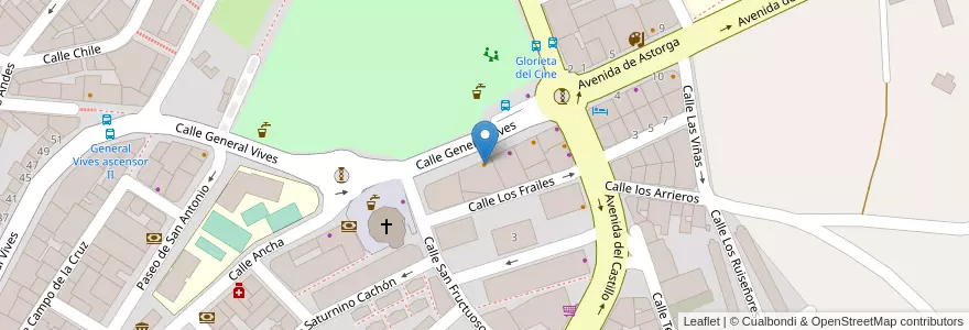 Mapa de ubicacion de La Carrasca Café Bar en España, Castilla Y León, León, El Bierzo, Ponferrada.