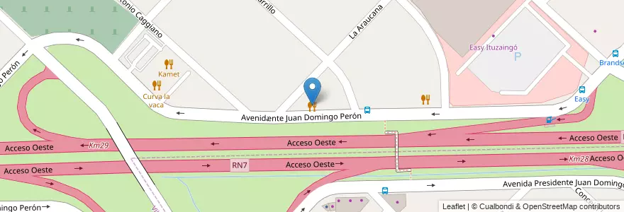 Mapa de ubicacion de La Casa de Coco en 阿根廷, 布宜诺斯艾利斯省, Partido De Ituzaingó, Villa Udaondo.
