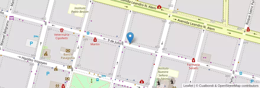 Mapa de ubicacion de La Casa de las Empanadas en الأرجنتين, تشيلي, ريو نيغرو, Cipolletti, Departamento General Roca.