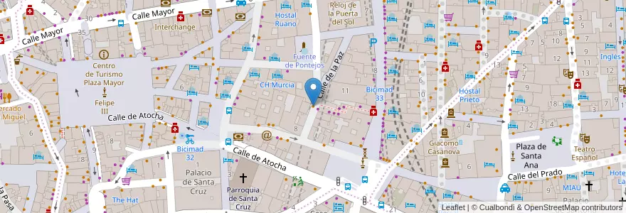 Mapa de ubicacion de La Casa de las Torrijas en 西班牙, Comunidad De Madrid, Comunidad De Madrid, Área Metropolitana De Madrid Y Corredor Del Henares, Madrid.