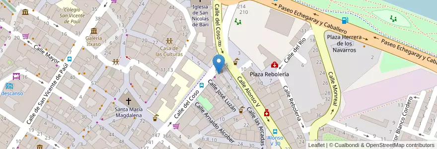 Mapa de ubicacion de La casa de los dibujos en Spagna, Aragón, Saragozza, Zaragoza, Saragozza.