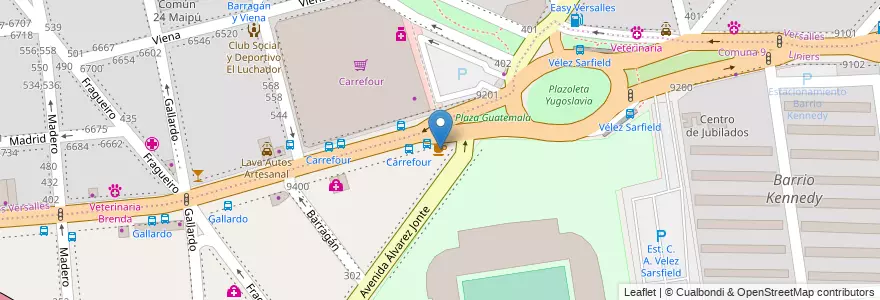 Mapa de ubicacion de La casa de Maga, Versalles en الأرجنتين, Ciudad Autónoma De Buenos Aires, Buenos Aires, Comuna 10.