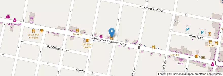 Mapa de ubicacion de La Casa de Maga en Argentine, Province De Buenos Aires, Partido De Morón, Castelar.