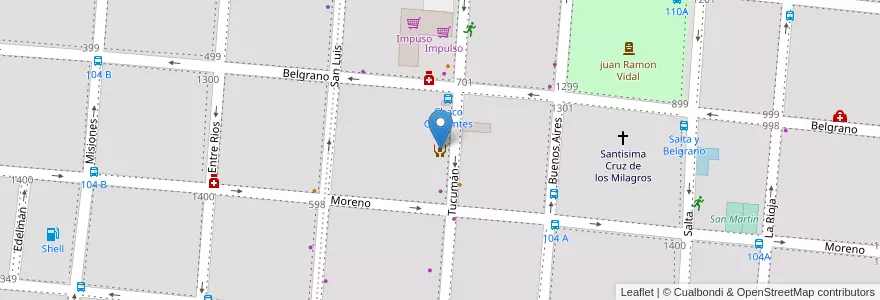Mapa de ubicacion de La casa de mi hermano en آرژانتین, Corrientes, Departamento Capital, Corrientes, Corrientes.