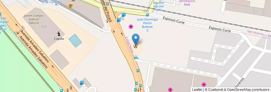 Mapa de ubicacion de La Casa de Ronald Mc Donald en الأرجنتين, Córdoba, Departamento Capital, Pedanía Capital, Córdoba, Municipio De Córdoba.