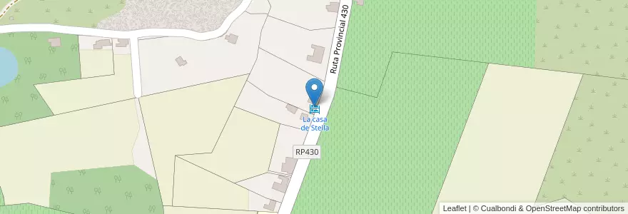 Mapa de ubicacion de La casa de Stella en Argentina, San Juan, Cile, Iglesia.