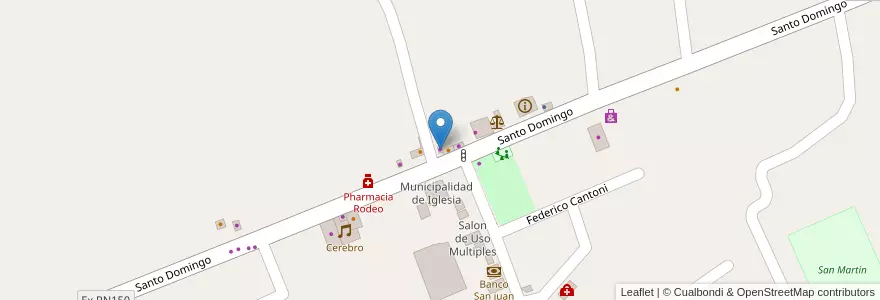 Mapa de ubicacion de La Casa de veronica en Arjantin, San Juan, Şili, Iglesia.