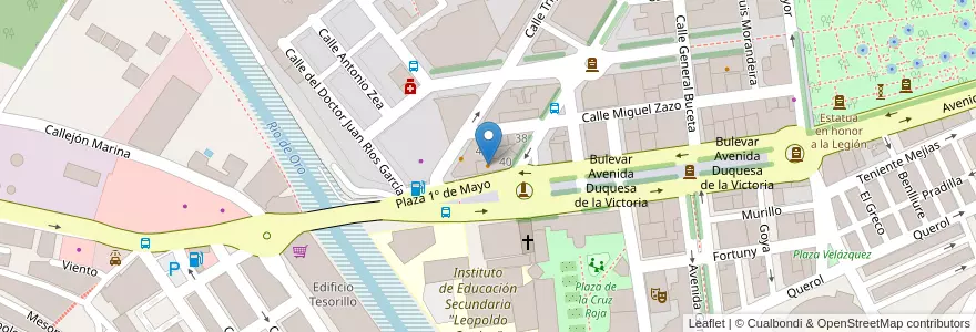 Mapa de ubicacion de La Casa del Arroz en España, Melilla, Melilla.