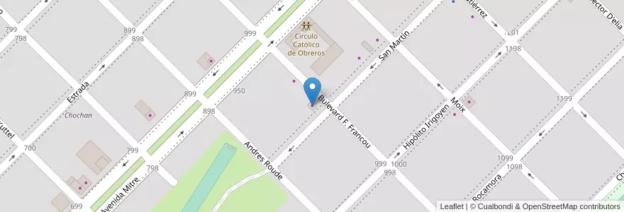 Mapa de ubicacion de La casa del Audio en Аргентина, Междуречье, Departamento Colón, Distrito Segundo, Villa Elisa, Villa Elisa.