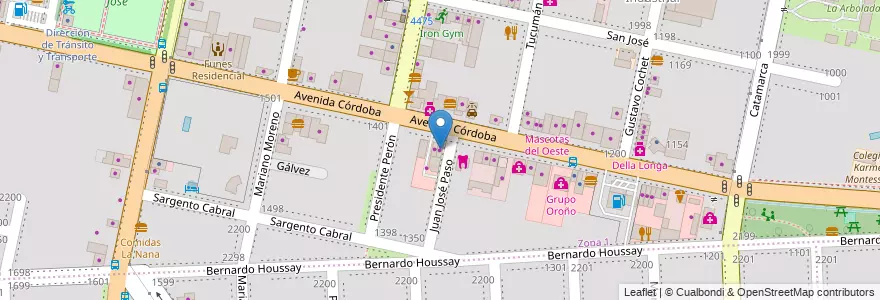 Mapa de ubicacion de La casa del Cerámico en Arjantin, Santa Fe, Departamento Rosario, Municipio De Funes, Funes.