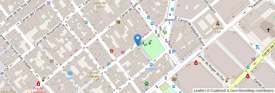 Mapa de ubicacion de La casa del cine en İspanya, Catalunya, Barcelona, Barcelonès, Barcelona.
