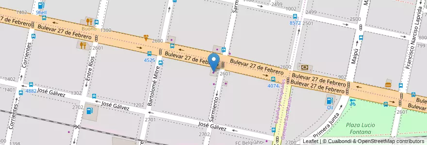 Mapa de ubicacion de La Casa del Control Remoto en Argentina, Santa Fe, Departamento Rosario, Municipio De Rosario, Rosario.