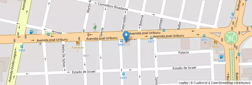 Mapa de ubicacion de La Casa del Enganche en 아르헨티나, Santa Fe, Departamento Rosario, Municipio De Rosario, 로사리오.