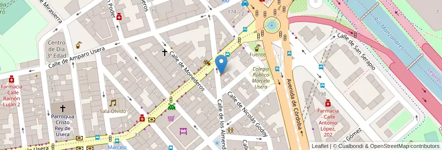 Mapa de ubicacion de La casa del pulpo en إسبانيا, منطقة مدريد, منطقة مدريد, Área Metropolitana De Madrid Y Corredor Del Henares, مدريد.