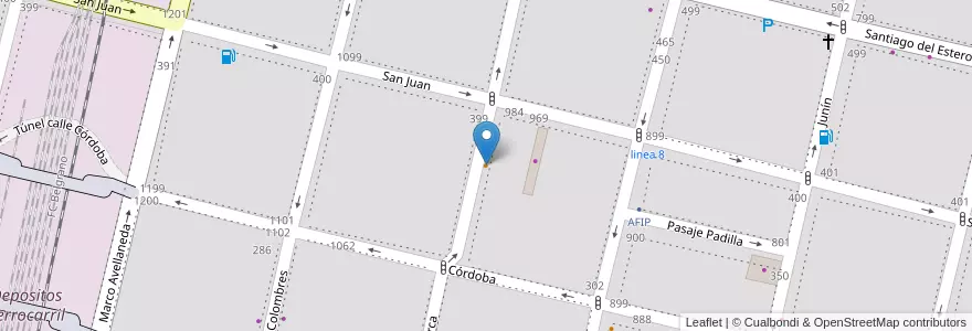 Mapa de ubicacion de La casa del tío en Аргентина, Тукуман, San Miguel De Tucumán, Departamento Capital, San Miguel De Tucumán.