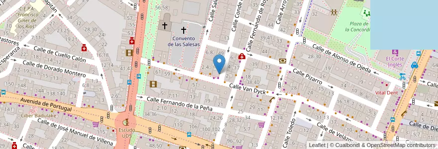 Mapa de ubicacion de La Casa Inglesa en Spagna, Castilla Y León, Salamanca, Campo De Salamanca, Salamanca.