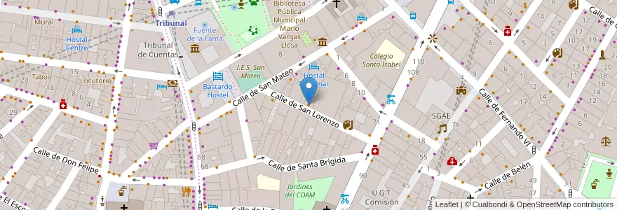 Mapa de ubicacion de La casa tomada en Spagna, Comunidad De Madrid, Comunidad De Madrid, Área Metropolitana De Madrid Y Corredor Del Henares, Madrid.