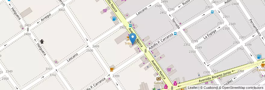 Mapa de ubicacion de La Casa, Villa del Parque en 阿根廷, Ciudad Autónoma De Buenos Aires, 布宜诺斯艾利斯, Comuna 11.