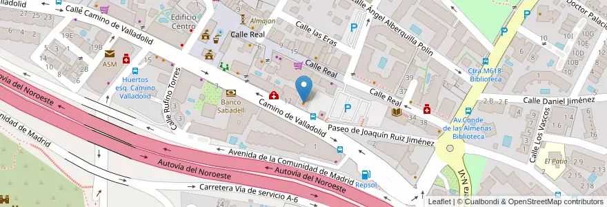 Mapa de ubicacion de La Casita en إسبانيا, منطقة مدريد, منطقة مدريد, Cuenca Del Guadarrama, Torrelodones.