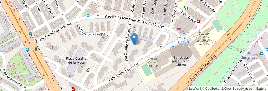 Mapa de ubicacion de La Casita de Doña Tortuga, S.L.L. en Spanien, Autonome Gemeinschaft Madrid, Autonome Gemeinschaft Madrid, Área Metropolitana De Madrid Y Corredor Del Henares, Madrid.