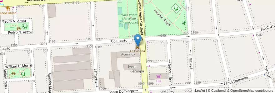 Mapa de ubicacion de La Casona, Barracas en Arjantin, Ciudad Autónoma De Buenos Aires, Comuna 4, Buenos Aires.