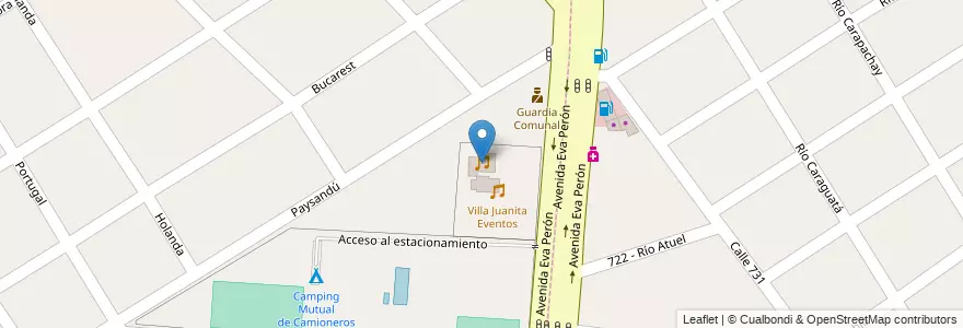 Mapa de ubicacion de La Casona de Juanita en Argentina, Buenos Aires, Partido De Florencio Varela.