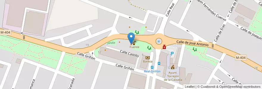 Mapa de ubicacion de La Casona D'Pedran en Испания, Мадрид, Мадрид, Comarca Sur, Torrejón De La Calzada.
