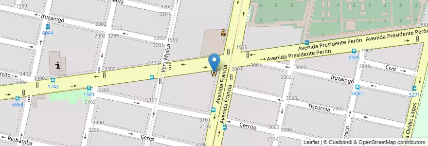 Mapa de ubicacion de La Casona III en 阿根廷, Santa Fe, Departamento Rosario, Municipio De Rosario, 罗萨里奥.