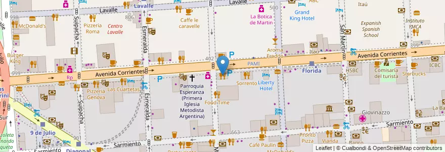 Mapa de ubicacion de La Casona, San Nicolas en Argentine, Ciudad Autónoma De Buenos Aires, Comuna 1, Buenos Aires.