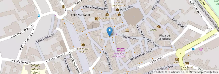 Mapa de ubicacion de La Catedral en Espanha, Navarra, Navarra, Tudela.