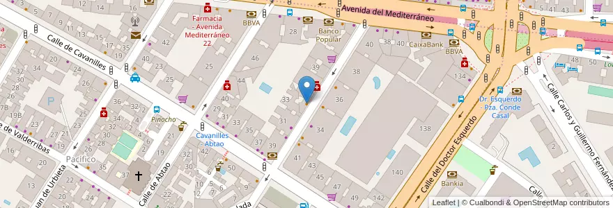Mapa de ubicacion de La Central en Испания, Мадрид, Мадрид, Área Metropolitana De Madrid Y Corredor Del Henares, Мадрид.