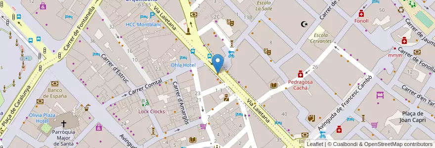 Mapa de ubicacion de LA CENTRAL Hamburguesería artesanal en スペイン, カタルーニャ州, Barcelona, バルサルネス, Barcelona.