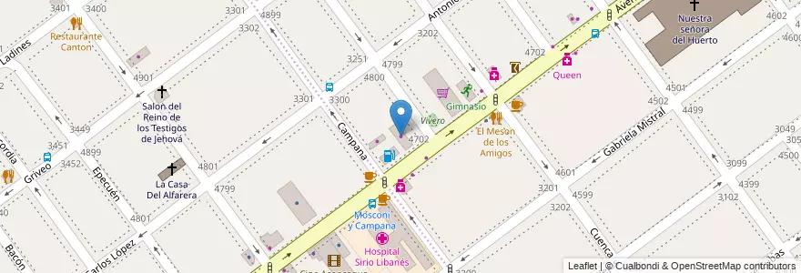 Mapa de ubicacion de La Centro America, Villa Pueyrredon en Argentina, Ciudad Autónoma De Buenos Aires, Comuna 12, Buenos Aires, Comuna 11.