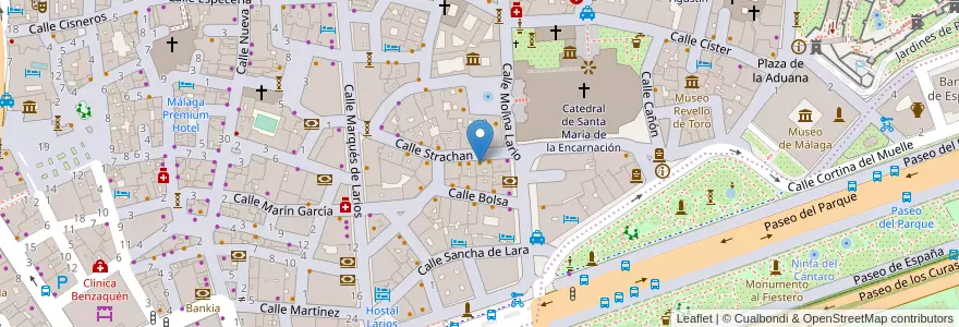 Mapa de ubicacion de La Cepa en Spagna, Andalucía, Málaga, Málaga-Costa Del Sol, Málaga.