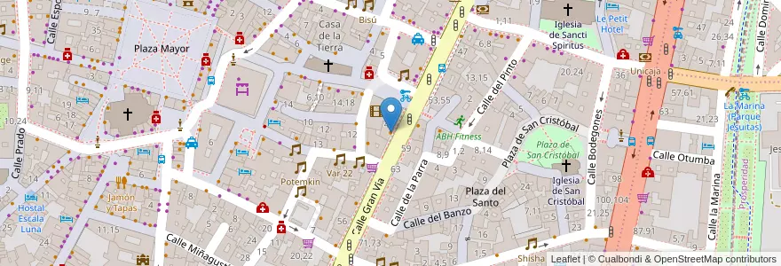 Mapa de ubicacion de La Cervecería en Spagna, Castilla Y León, Salamanca, Campo De Salamanca, Salamanca.