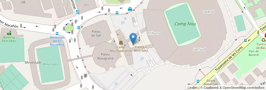 Mapa de ubicacion de La Cerveseria. Estrella Damm en Espagne, Catalogne, Barcelone, Barcelonais, Barcelone.