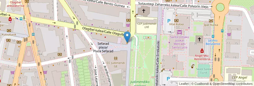 Mapa de ubicacion de La Chiquita en スペイン, バスク州, Araba/Álava, Gasteizko Kuadrilla/Cuadrilla De Vitoria, Vitoria-Gasteiz.