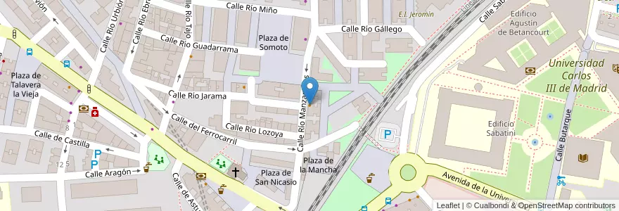 Mapa de ubicacion de La Choza en Sepanyol, Comunidad De Madrid, Comunidad De Madrid, Área Metropolitana De Madrid Y Corredor Del Henares, Leganés.
