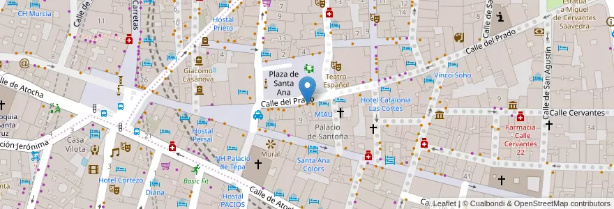 Mapa de ubicacion de La ChulAna en إسبانيا, منطقة مدريد, منطقة مدريد, Área Metropolitana De Madrid Y Corredor Del Henares, مدريد.