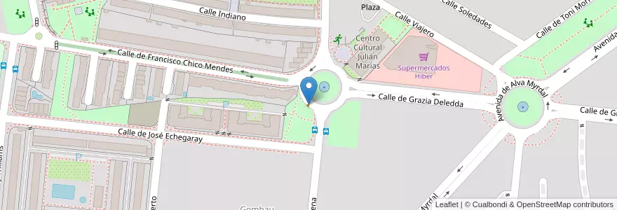 Mapa de ubicacion de La Churrería de Perales en 스페인, Comunidad De Madrid, Comunidad De Madrid, Área Metropolitana De Madrid Y Corredor Del Henares, Getafe.