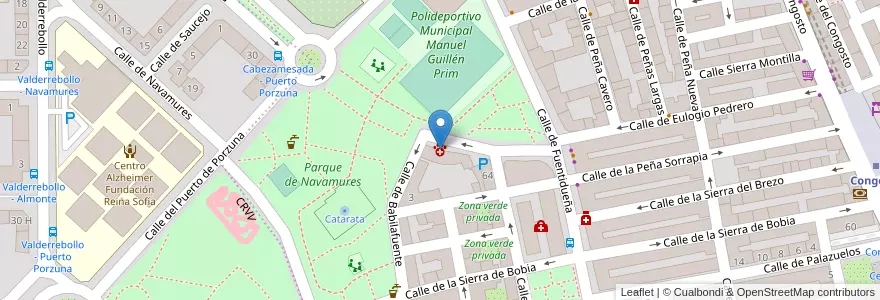 Mapa de ubicacion de La Clínica Veterinaria en Espagne, Communauté De Madrid, Communauté De Madrid, Área Metropolitana De Madrid Y Corredor Del Henares, Madrid.