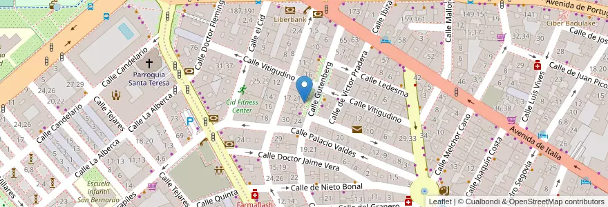 Mapa de ubicacion de La cocina mágica en Испания, Кастилия И Леон, Саламанка, Campo De Salamanca, Саламанка.