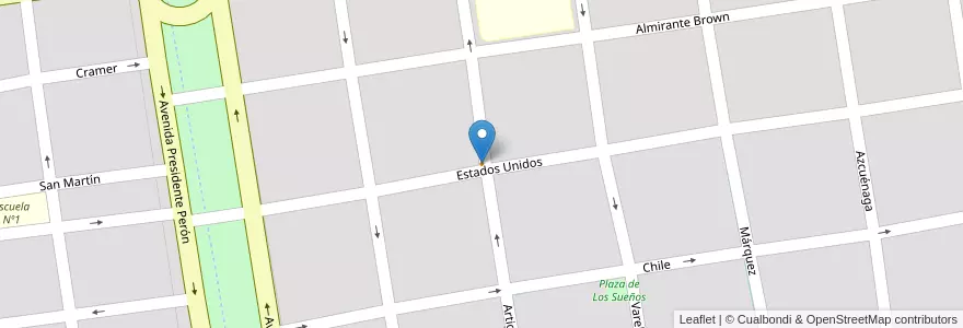 Mapa de ubicacion de La Colonial en アルゼンチン, ブエノスアイレス州, Partido De Chascomús, Chascomús.
